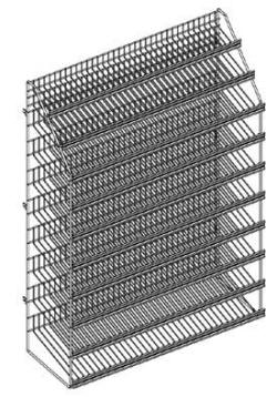 10 Level Candy Rack for Gondolas 10 Level Candy Rack for Gondola
